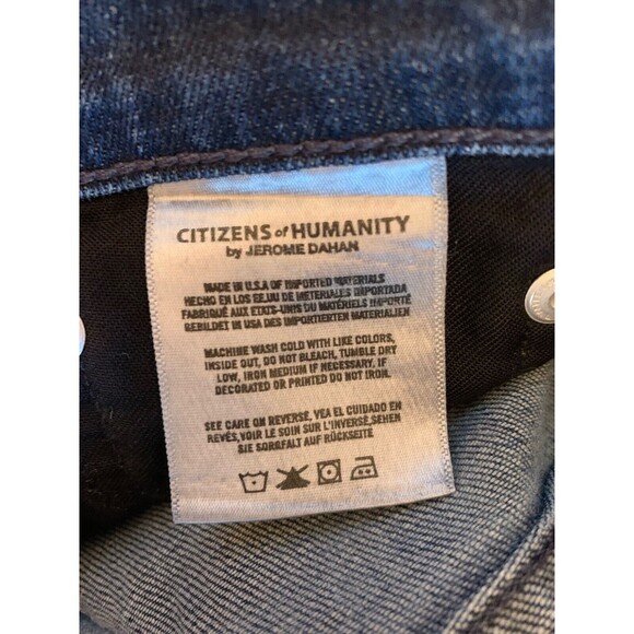 $249 Citizens of Humanity Mens 38x31" Blue Denim Straight Leg Perfect Jeans Note - Picture 9 of 16